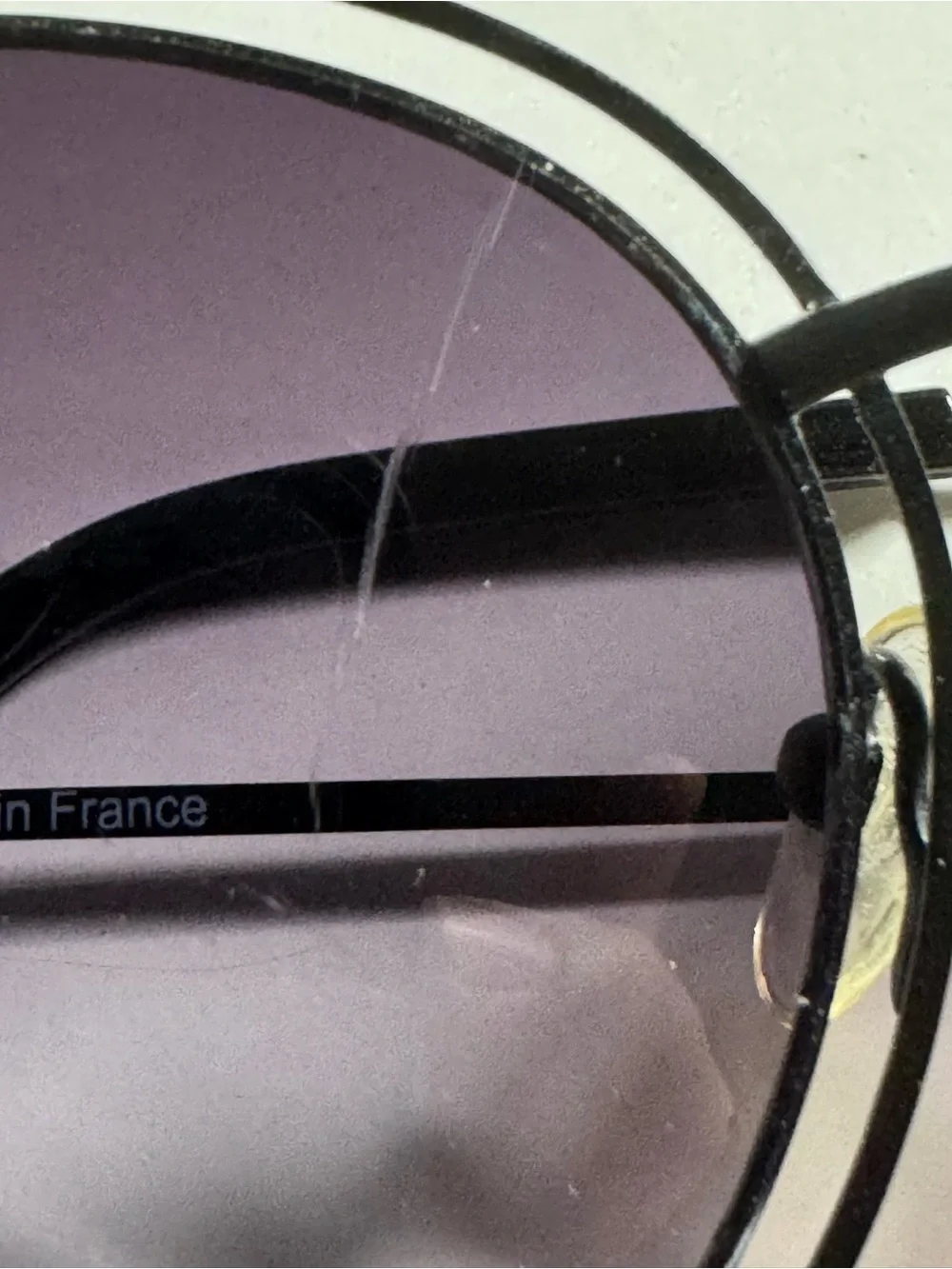 Unofficial Round Double-Bridge Women's Sunglasses - Black Frame, Smoke Lenses
